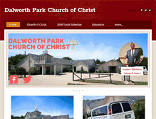 Tablet Screenshot of dalworthparkchurchofchrist.org